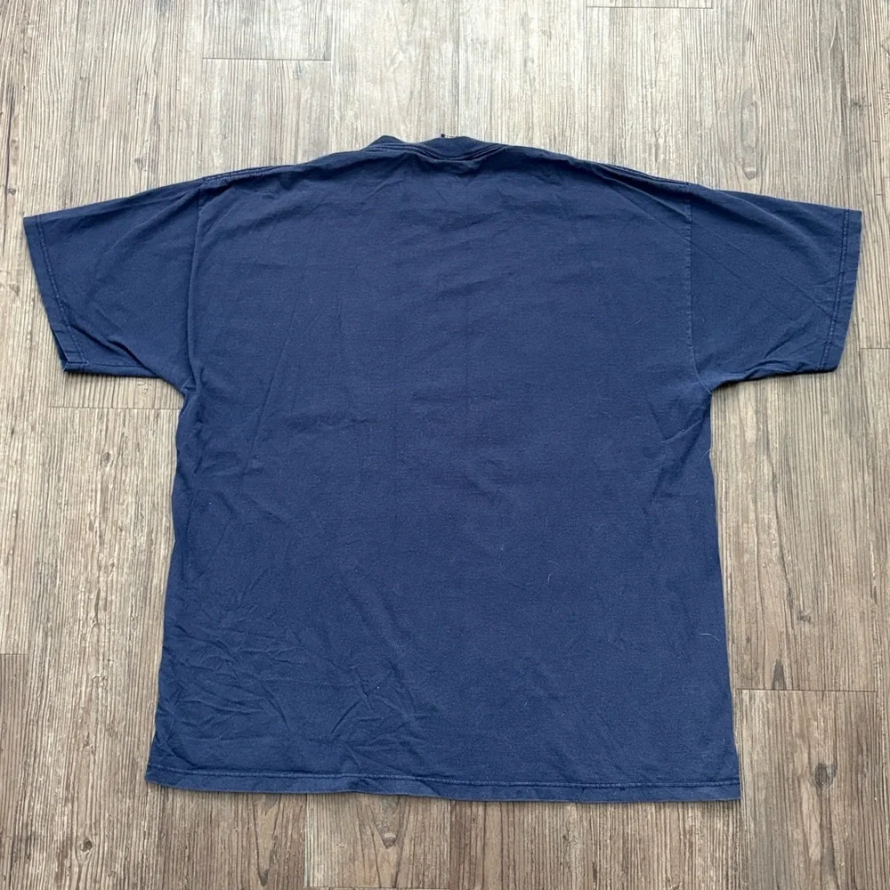 VINTAGE 90S DISNEY MICKEY MOUSE ORLANDO FLORIDA GRAPHIC BLUE T-SHIRT MENS XL - Picture 3 of 5
